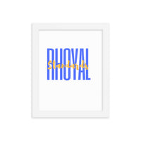 Rhoyal Standards Framed poster