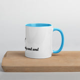 Feeding My Body and Soul Mug with Color Inside