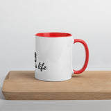 Music is Life Mug with Color Inside