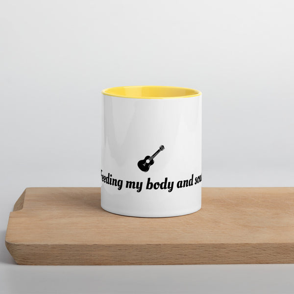 Feeding My Body and Soul Mug with Color Inside