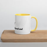 Feeding My Body and Soul Mug with Color Inside